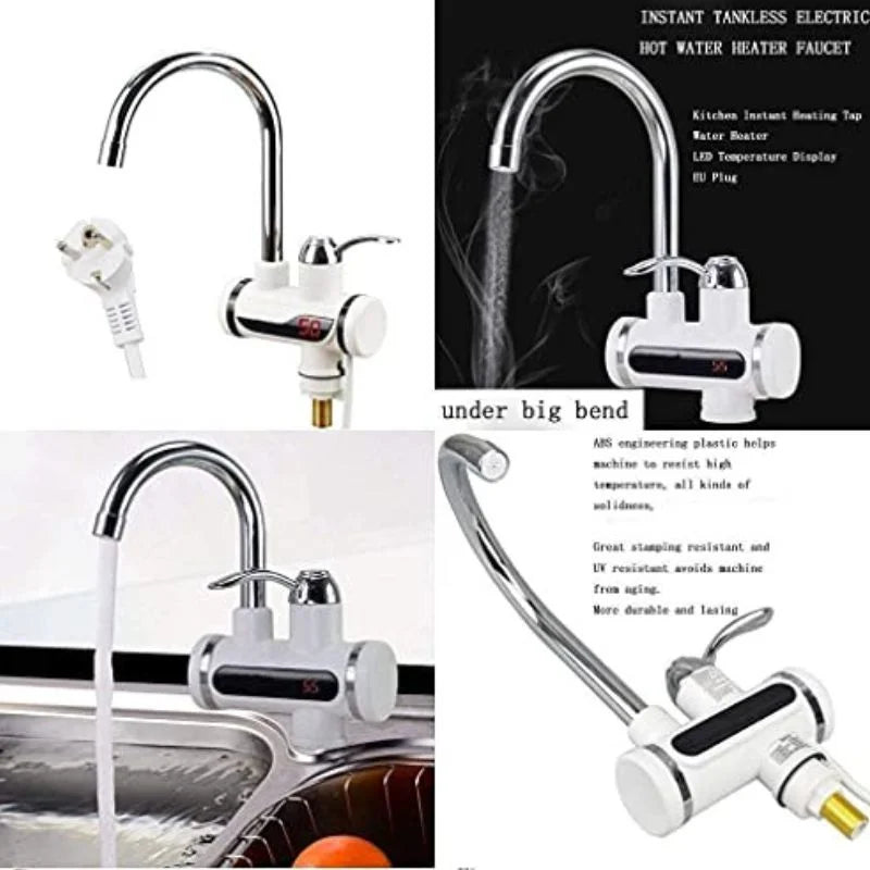 Electric Instant Heating  Faucet  | Digital Temperature Display | Kitchen & Bathroom Hot Water Tap