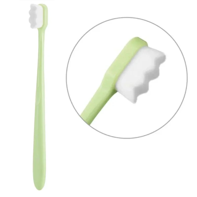 Nano Toothbrush with Travel Case | Ultra Soft Micro-Nano Bristles | For Sensitive Gums, Adults & Kids | Black