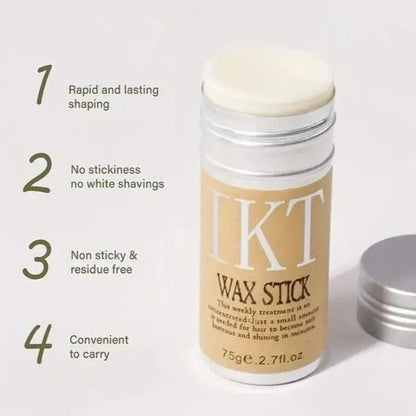 IKT Hair Wax Stick | Strong Hold Styling Gel Cream for Men Women & Kids | Frizz Control Edge & Fluffy Hair Setter