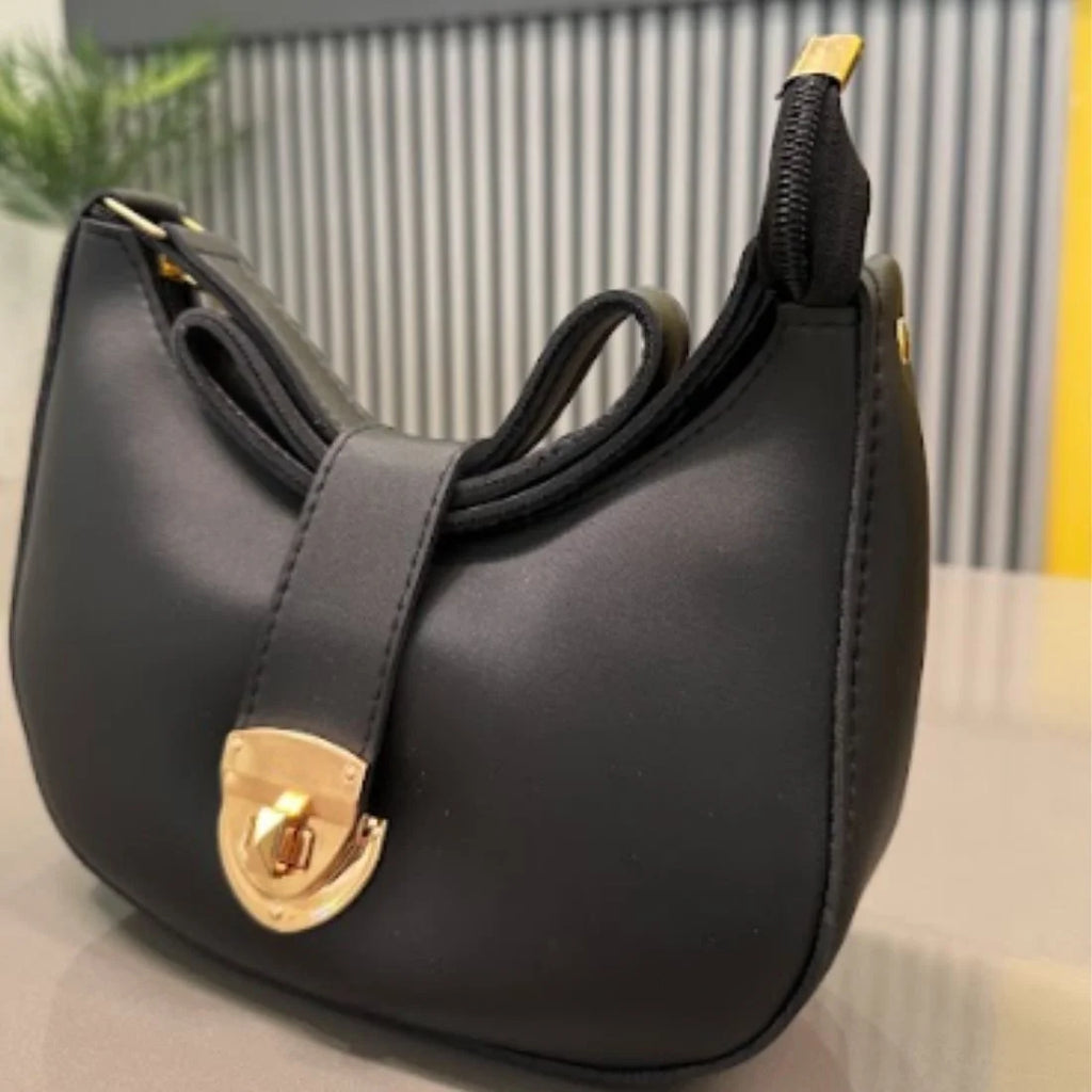Crescent Leather Luxury Shoulder Bag for Women