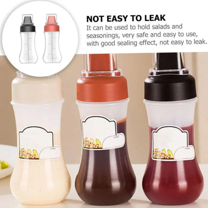 5 Hole Squeeze Sauce Bottle | Refillable Condiment Dispenser with Lid | Multipurpose Ketchup & Hot Sauce Bottle for Kitchen | Black Cap