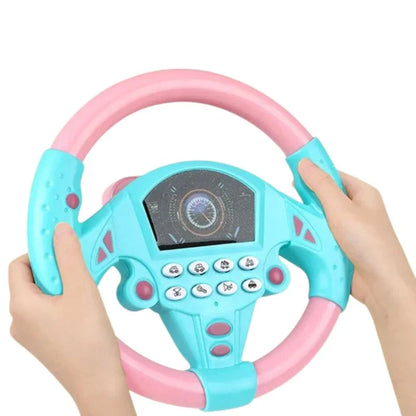 Toy Steering Wheel with Sound Effects for Kids | Interactive Driving Toy with Music & Emergency Sounds