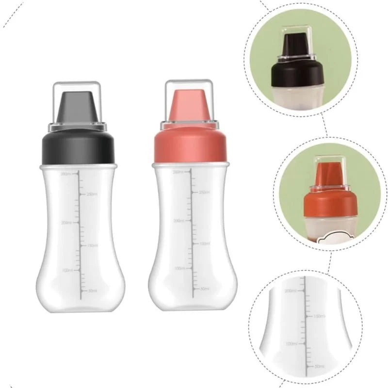 5 Hole Squeeze Sauce Bottle | Refillable Condiment Dispenser with Lid | Multipurpose Ketchup & Hot Sauce Bottle for Kitchen | Black Cap