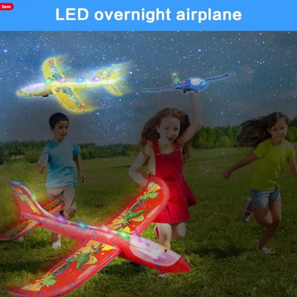 Catapult Gun Aircraft Toy for Kids | Foam Airplane Launcher Glider Flying Toy 2-in-1