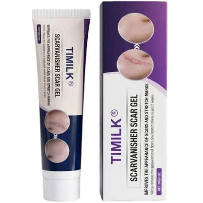 TIMILK Scarvanisher Scar Gel 30g | Advanced Scar & Stretch Marks Removal Cream | Fast-Absorbing Skin Repair Gel