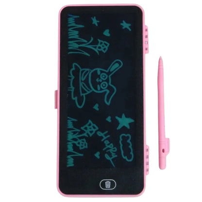 LCD Drawing Pen Case for Kids | Writing Tablet Pencil Box with Screen Lock & One-Key Erase | Random Color