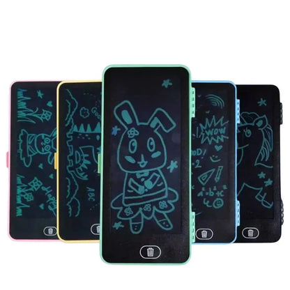 LCD Drawing Pen Case for Kids | Writing Tablet Pencil Box with Screen Lock & One-Key Erase | Random Color
