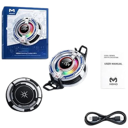 CX16 Magnetic Mobile Cooling Fan | Semiconductor Phone Cooler with RGB Lights | Fast Cooling Gaming Radiator for Android & iPhone