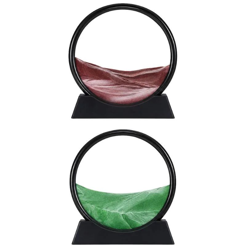 Moving Sand Art Picture  | 3D Dynamic Deep Sea Sandscape with Display Stand | Random Color