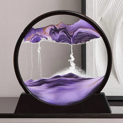 Moving Sand Art Picture  | 3D Dynamic Deep Sea Sandscape with Display Stand | Random Color