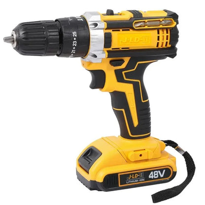 Cordless Drill Machine Kit with 2  Batteries  & 26 Accessories | Portable Rechargeable Impact Drill Set