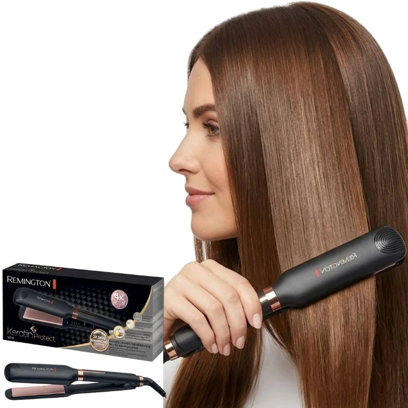 Remington Keratin Protect Intelligent Hair Straightener | Model FR-2028 | Advanced Ceramic Plates & Heat Protection Sensor