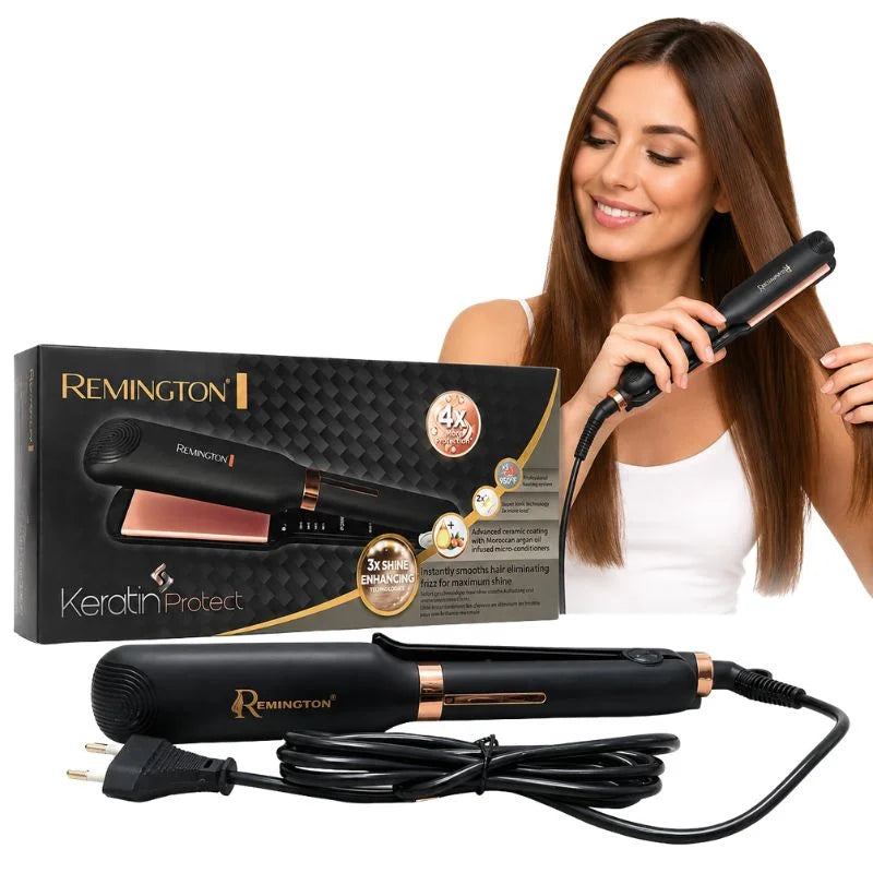 Remington Keratin Protect Intelligent Hair Straightener | Model FR-2110 | Advanced Ceramic Plates with Heat Protection Technology