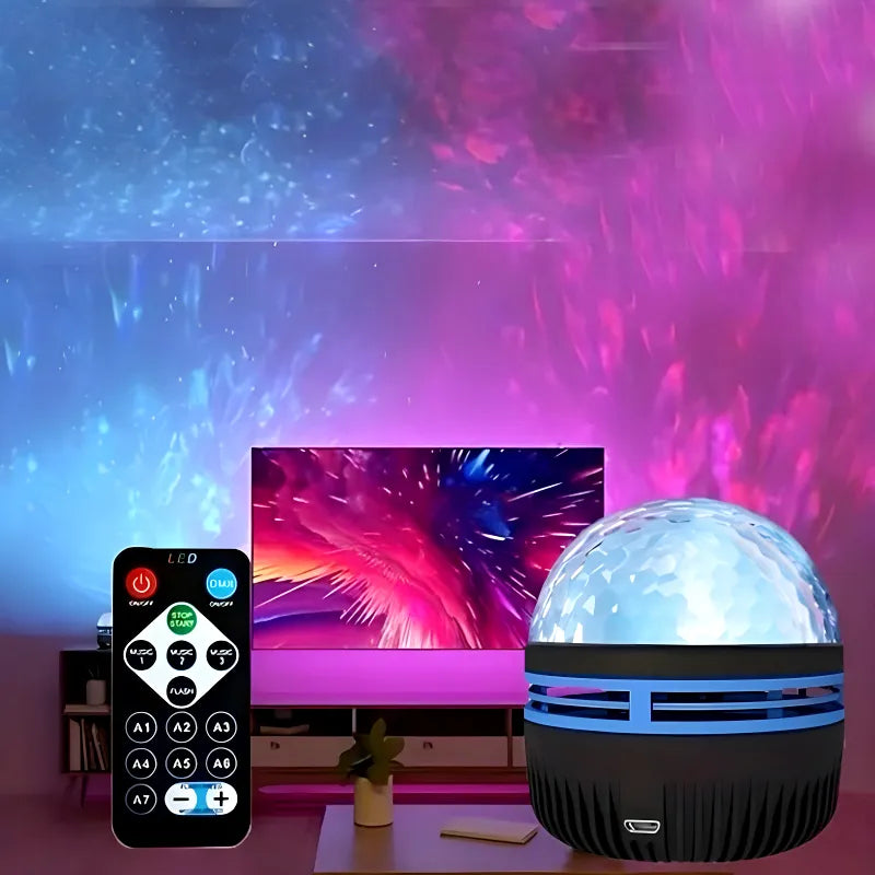 A7 LED Starry Projection Light with Remote Control | USB Galaxy Night Lamp
