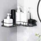 Wall Corner Rack | Multipurpose Kitchen & Bathroom Corner Organizer | Metal Wall Mount Storage Rack