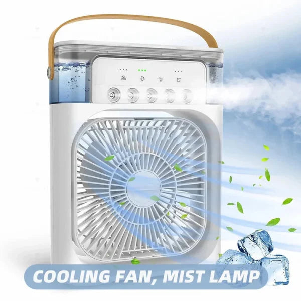 Portable Air Conditioner Mist Fan | LED Night Light, Mist & Humidifier