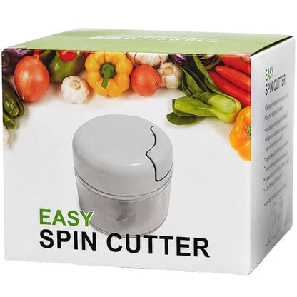 Manual Mini Hand Pull Food Chopper | Spin Cutter Vegetable & Fruit Chopper | Food Processor for Onion, Garlic, Salad & Kitchen Use