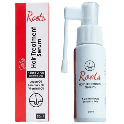 Roots Hair Treatment Serum | Nourishing Hair Growth Serum for Men & Women | Smooth, Shiny & Frizz-Free Hair | 50ml
