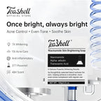 TeaShell Niacinamide Skin Brightening Soap | Face & Body Brightening Bar with Niacinamide, Alpha Arbutin & Tranexamic Acid | Deep Cleansing Formula | For Men & Women | 100g