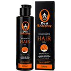 Desi Khazanay Regrowth Hair Oil | Herbal Hair Growth Oil with 25+ Herbs, Cold-Pressed Oils & Essential Oils | Scalp Nourishment & Hair Care | For Men & Women