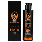 Desi Khazanay Regrowth Hair Oil | Herbal Hair Growth Oil with 25+ Herbs, Cold-Pressed Oils & Essential Oils | Scalp Nourishment & Hair Care | For Men & Women