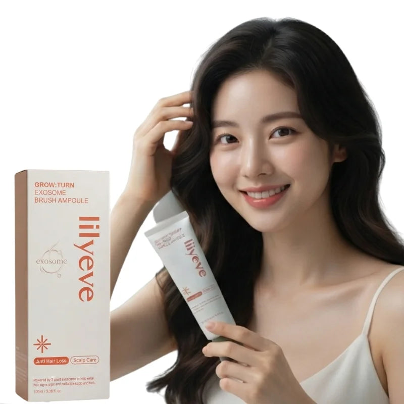 LILYEVE Grow Turn Exosome Ampoule | Hair Growth Ampoule with Nano Exosomes, Caffeine & Biotin | Scalp Care & Hair Strengthening Treatment