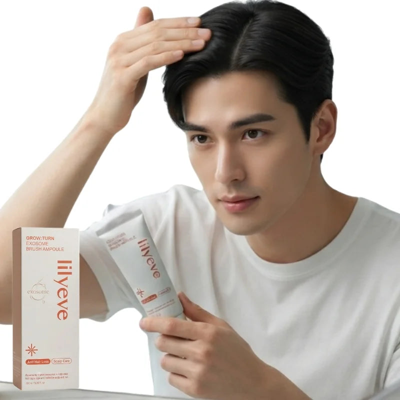 LILYEVE Grow Turn Exosome Ampoule | Hair Growth Ampoule with Nano Exosomes, Caffeine & Biotin | Scalp Care & Hair Strengthening Treatment