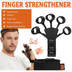 Adjustable Hand Grip Strengthener | Finger Exerciser & Hand Therapy Trainer | Grip Strength Trainer for Fitness, Rehabilitation & Arthritis Relief