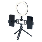 6-Inch Multi-Position Fill Light | Selfie Ring Light with Tripod Stand & Phone Holder | 3 Color Modes | USB Powered | Multicolor