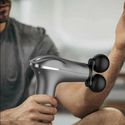 Fascial Tissue Massage Gun | Model BLD-329 | Rechargeable Massage Gun | LCD Display | 4 Massage Heads for Muscle Recovery & Pain Relief
