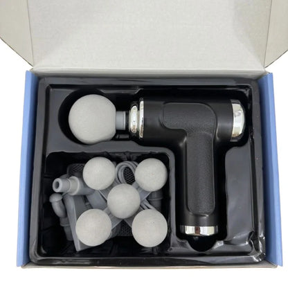 Five Head Massage Gun  | Rechargeable Deep Tissue Muscle Massager | 9 Massage Heads | 6 Speed Levels | Model  BLD-780 | Random color