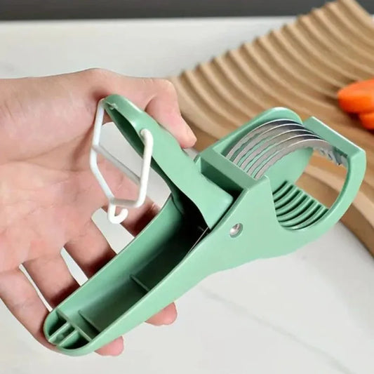 5 Blade Vegetable & Fruit Cutter and Slicer | Multipurpose Vegetable Chopper & Fruit Slicer |  Kitchen Cutter with 5 Stainless Steel Blades | Multiple Colors