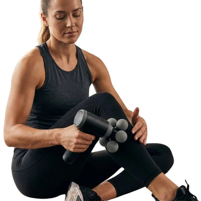 Five Head Massage Gun  | Rechargeable Deep Tissue Muscle Massager | 9 Massage Heads | 6 Speed Levels | Model  BLD-780 | Random color