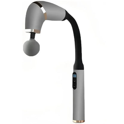 Long Handle Fascial Gun Massager | Model: BLD-339 |  Rechargeable Massage Gun with 4 Interchangeable Heads | Full Body Muscle Relaxation
