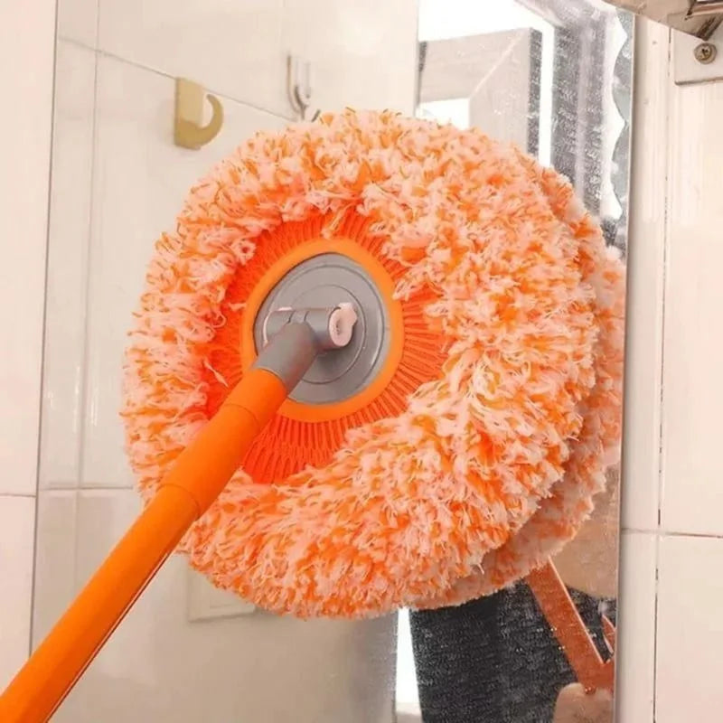 Sunflower Shape Cleaning Mop | 360° Rotating Extendable Microfiber | For Walls, Floors, Bathroom, Windows & Car Cleaning