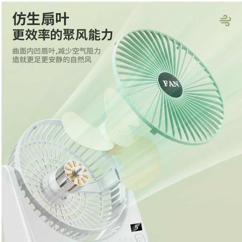 Circular Rechargeable Desktop Fan | Quiet Personal Air Circulator