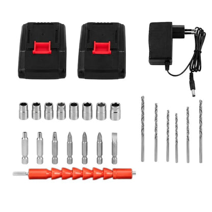 TOP ROCKET Cordless Rechargeable Drill Machine Kit |   48V  Double Batteries | 3-in-1 Drill, Screwdriver & Impact Driver | Variable Speed Power Tool Set with Carry Case